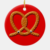 Niedliche Prätzel Zeichnend Drucke Keramik Ornament (Hinten)