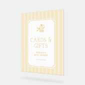 Niedliche Preppy Baby Baby Babydusche Einladung Acrylschild (Winkel)