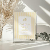 Niedliche Preppy Baby Baby Babydusche Einladung Acrylschild