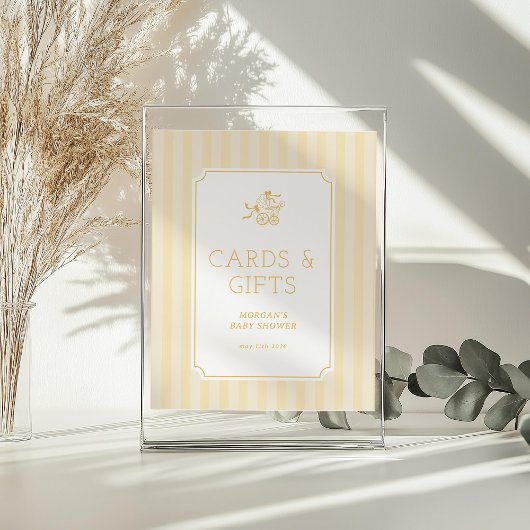 Niedliche Preppy Baby Baby Babydusche Einladung Acrylschild