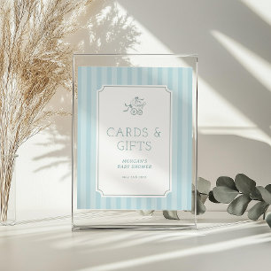 Niedliche Preppy Baby Baby Babydusche Einladung Acrylschild