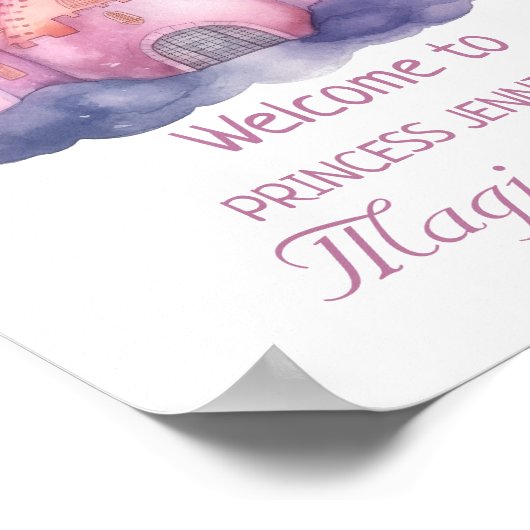 Niedliche Princess Burg Girl del Malcantone Poster (Ecke)