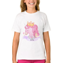 👑 Niedliche Princess Unicorn Individuelle Name