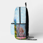 Niedliche Prinzessin Burg Fairytale Verzauberter R Bedruckter Rucksack (Rechts)