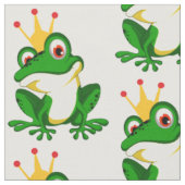 Niedliche Prinzessin Frog. Krone.Grün Stoff (Nahaufnahme)