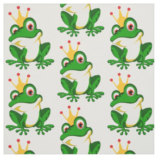 Niedliche Prinzessin Frog. Krone.Grün Stoff (Muster)