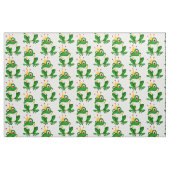 Niedliche Prinzessin Frog. Krone.Grün Stoff (Fat Quarter (45,7 x 55,9 cm))
