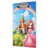 Niedliche Prinzessin im Mendrisiotto Personalisier Klemmbrett (Links)