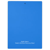 Niedliche Prinzessin im Mendrisiotto Personalisier Klemmbrett (Rückseite)