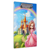 Niedliche Prinzessin im Mendrisiotto Personalisier Klemmbrett (Rechts)