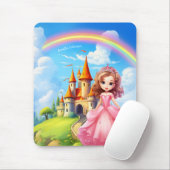 Niedliche Prinzessin im Mendrisiotto Personalisier Mousepad (Mit Mouse)