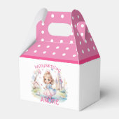 Niedliche Prinzessin in Whimsical Wonderland Gefäl Geschenkschachtel (Rückseite)