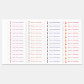 Niedliche Prinzessin mit benutzerdefiniertem Perso Etiketten (Blatt)