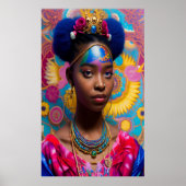 Niedliche Prinzessin mit Tiara Poster (Vorne)