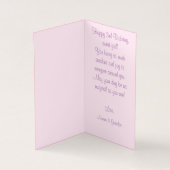 Niedliche Prinzessin mit weißer Katze individuell (Innenseite)