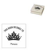 Niedliche Prinzessin Tiara Crown Dieses Buch gehör Gummistempel (Stempel)