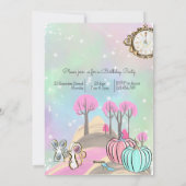 Niedliche Prinzessin zum Geburtstag Feiertagskarte (Rückseite)