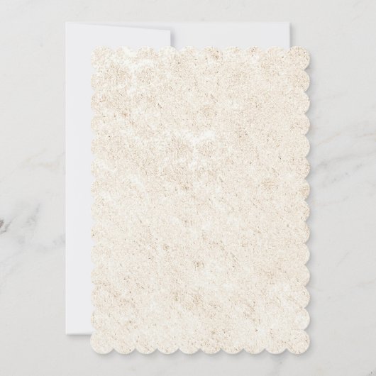 niedliche Probe am Strand Einladung (Rückseite)