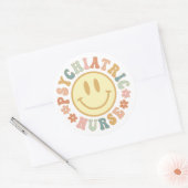 Niedliche Psychische Krankenschwester, Geschenk fü Runder Aufkleber (Umschlag)