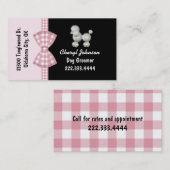 Niedliche Pudel-Hundegroomer-Geschäfts-Karte Visitenkarte (Vorne/Hinten)