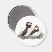 Niedliche Puffen, Ocean Bird, Strand, Natur Magnet (Vorderseite/Rückseite)