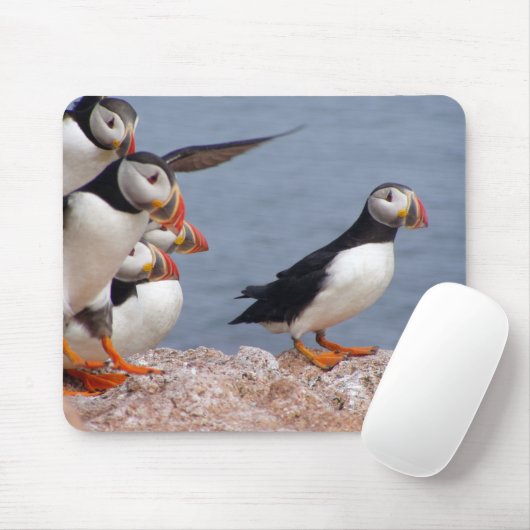 Niedliche Puffins Mousepad (Mit Mouse)