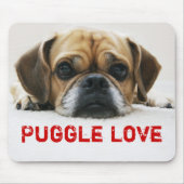 Niedliche Puggle Liebe Mousepad (Vorne)
