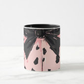 Niedliche Pumpen und Bows Rosa Coquette Tasse (Zentrum)
