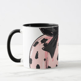 Niedliche Pumpen und Bows Rosa Coquette Tasse