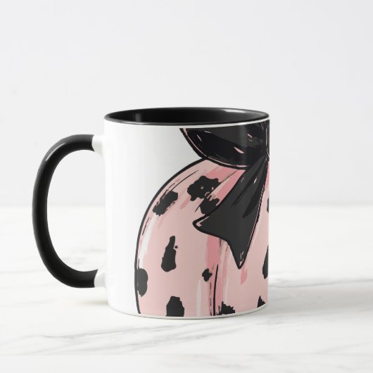 Niedliche Pumpen und Bows Rosa Coquette Tasse (Links)