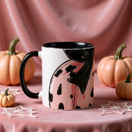 Niedliche Pumpen und Bows Rosa Coquette Tasse
