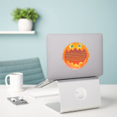 Niedliche Pumpkantstickersticker Aufkleber (Laptop auf Schreibtisch)