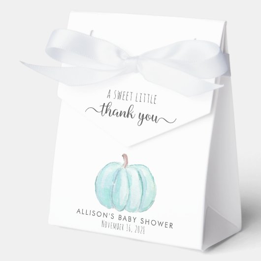 Niedliche Pumpkin Baby Boy Dusche Vielen Dank Geschenkschachtel (Vorderseite)