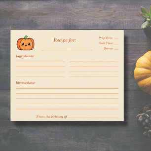 Niedliche Pumpkin Brautparty Rezept Karte