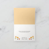 Niedliche Pumpkin Bride und Groom Wedding Vielen D Dankeskarte (Innenseite)