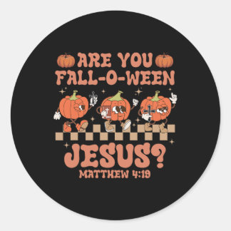 Niedliche Pumpkin Christliche Bibel Verse sind Sie Runder Aufkleber