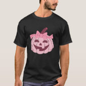Niedliche Pumpkin Coquette Rosa Bow Krawatte Girl T-Shirt (Vorderseite)