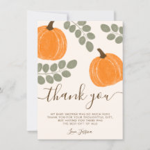 Niedliche Pumpkin Eucalyptus Fall Babydusche
