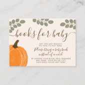 Niedliche Pumpkin Eucalyptus Fall Bücher für Baby Begleitkarte (Vorderseite)