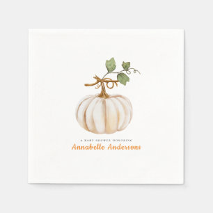 Niedliche Pumpkin Fall Baby Dusche Serviette
