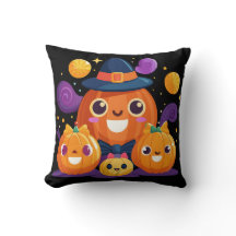 Niedliche Pumpkin-Familie Halloween Vector Art