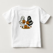 Niedliche Pumpkin-Geister Baby T-shirt (Rückseite)