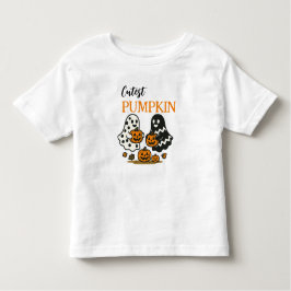 Niedliche Pumpkin-Geister Kleinkind T-shirt