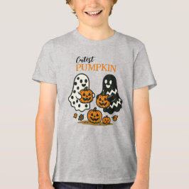 Niedliche Pumpkin-Geister Tri-Blend Shirt
