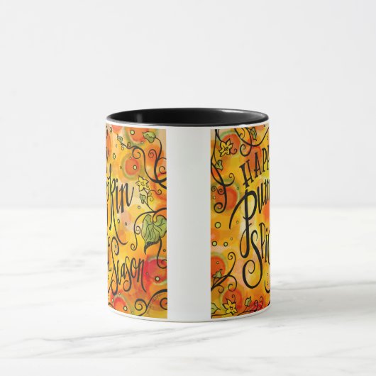 Niedliche Pumpkin-Gewürzsaison Tasse (Zentrum)