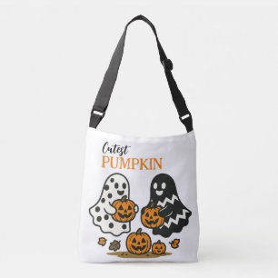 Niedliche Pumpkin Ghosts - White Tragetaschen Mit Langen Trägern