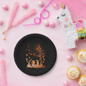 Niedliche Pumpkin Gnomes Herbstbaum Herbstlaube Pappteller (Party)