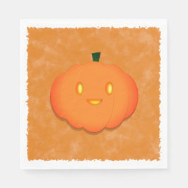 Niedliche Pumpkin Halloween Wasserfarbe Kinderdusc Serviette