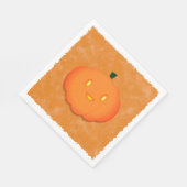 Niedliche Pumpkin Halloween Wasserfarbe Kinderdusc Serviette (Ecke)