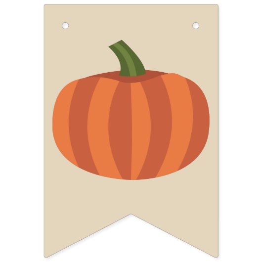 Niedliche Pumpkin Herbst Herbstdusche Wimpelkette (Erste Fahne)